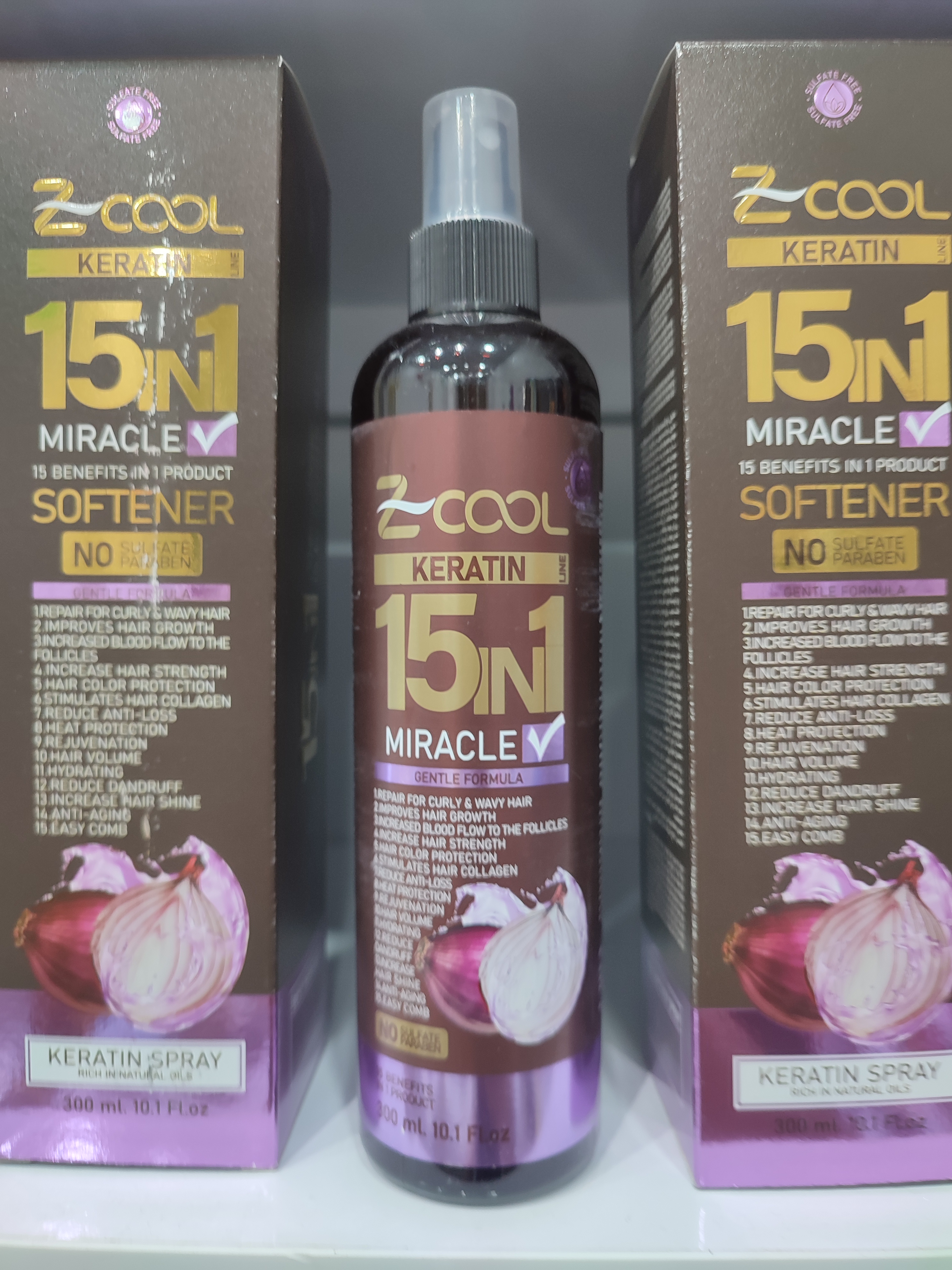 اسپری کراتین ۱۵ کاره زدکول (Z Cool Keratin 15 in 1 Miracle Softener)